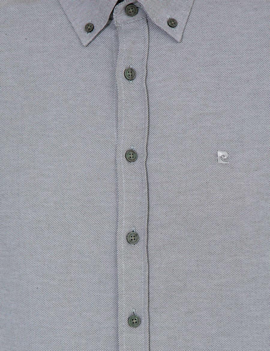 Haki Slim Fit Oxford Gömlek