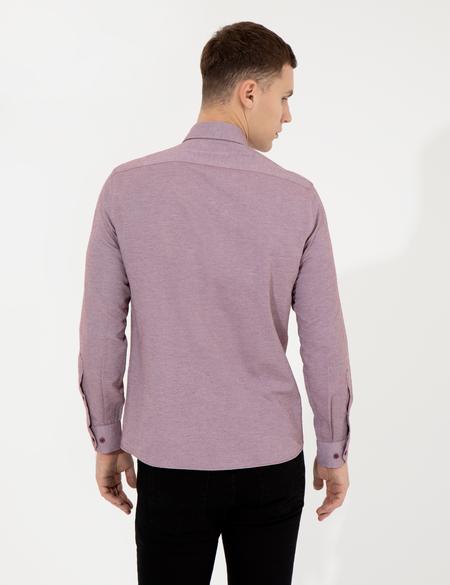 Bordo Slim Fit Oxford Gömlek - 50258968041
