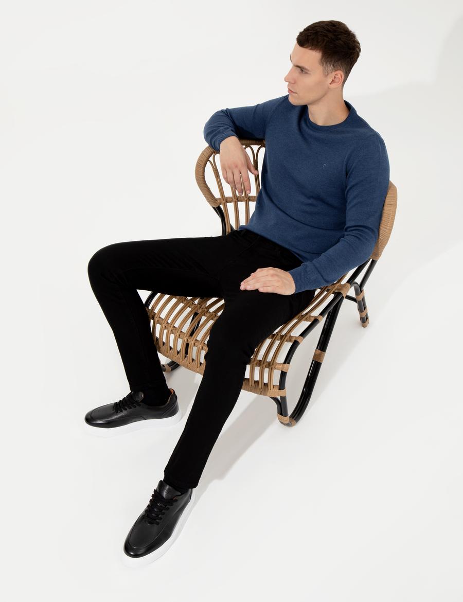 Siyah Slim Fit Jean Pantolon