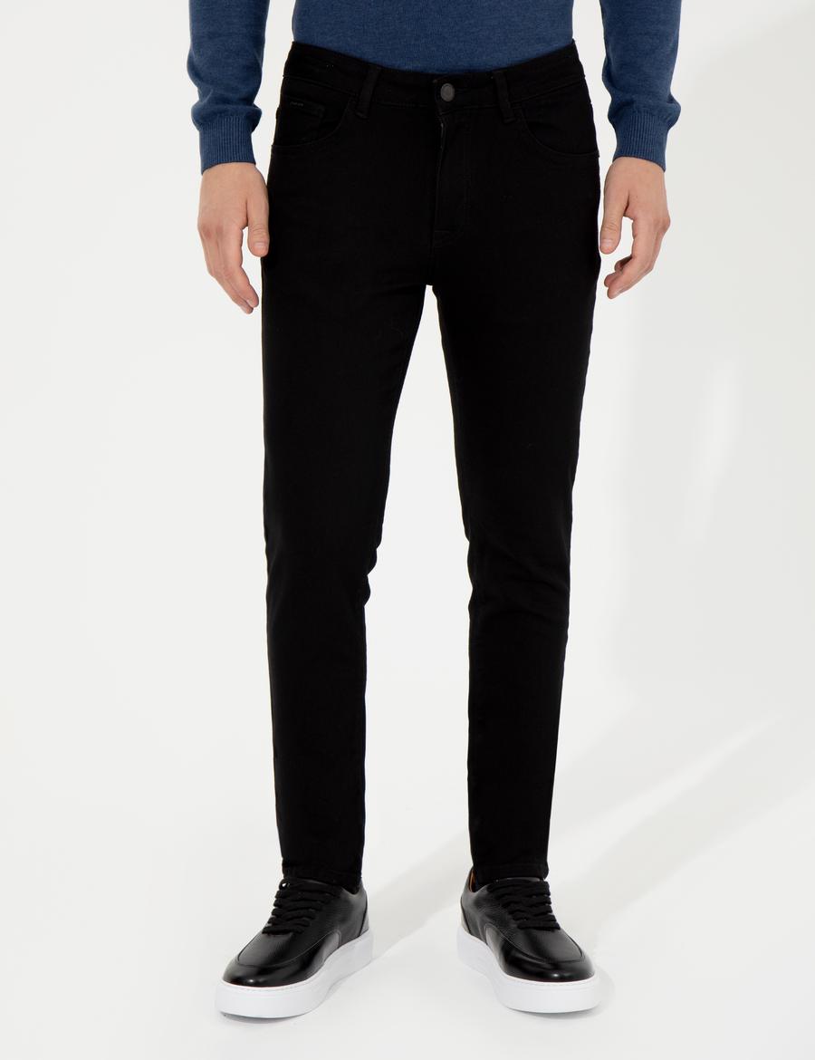 Siyah Slim Fit Jean Pantolon