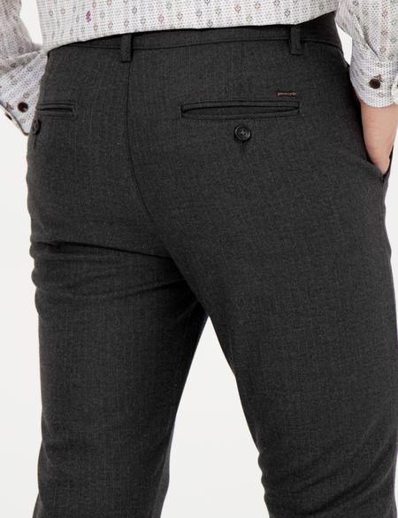 Antrasit Slim Fit Kanvas Pantolon - 50263189055