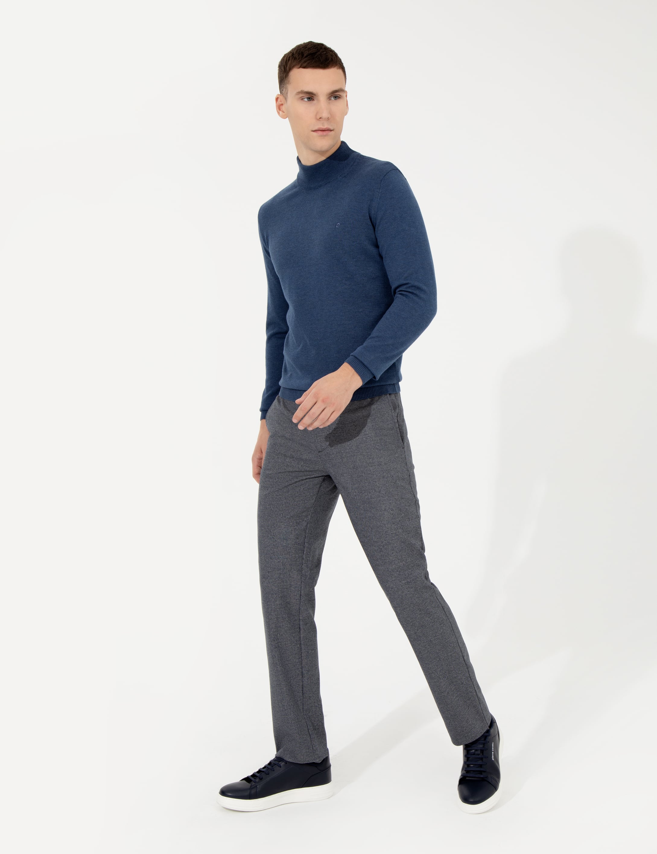 Lacivert Slim Fit Kumaş Pantolon - Image 3