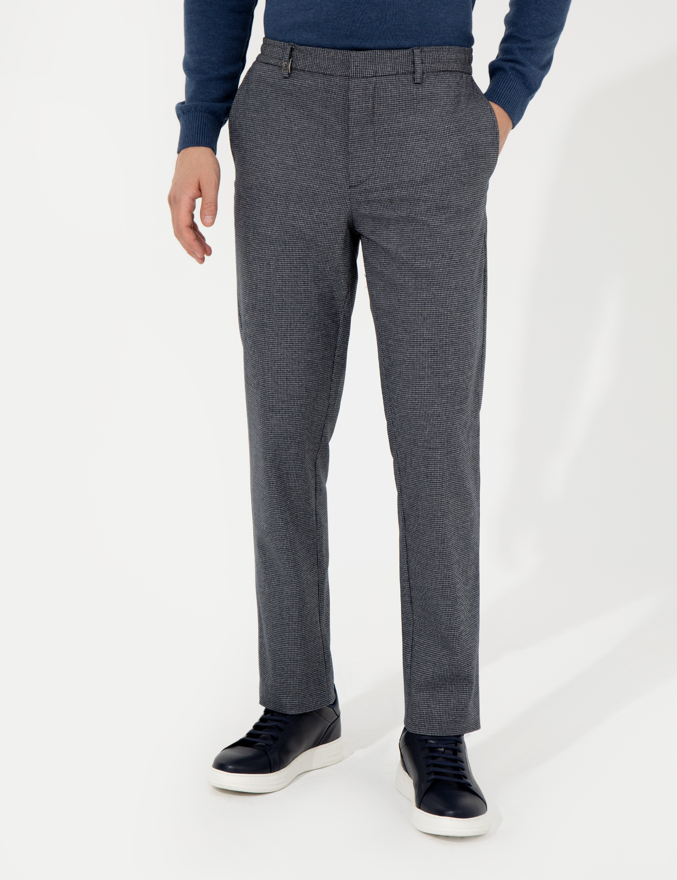 Lacivert Slim Fit Kumaş Pantolon - Image 2