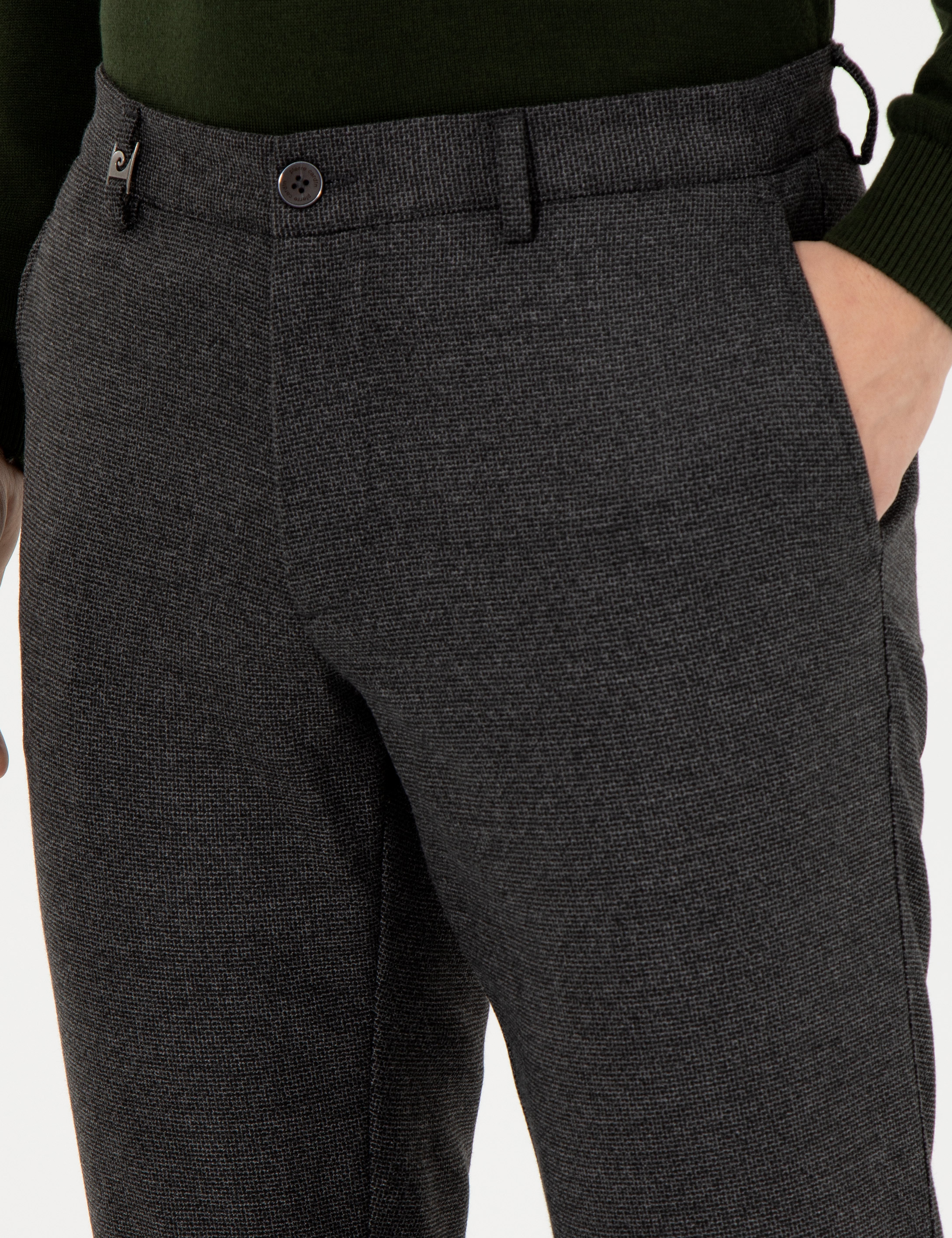 Antrasit Slim Fit Kumaş Pantolon - Image 6
