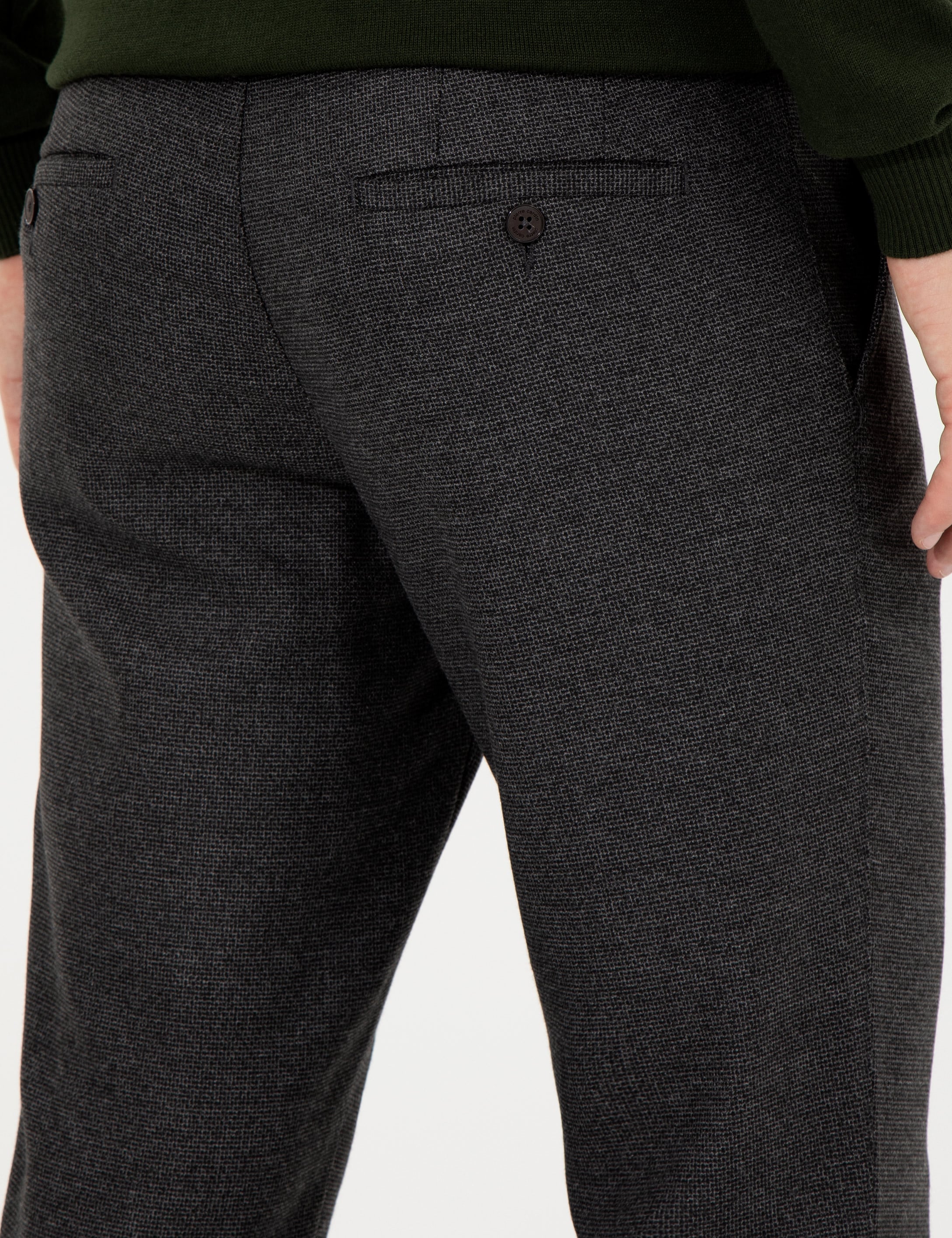Antrasit Slim Fit Kumaş Pantolon - Image 7
