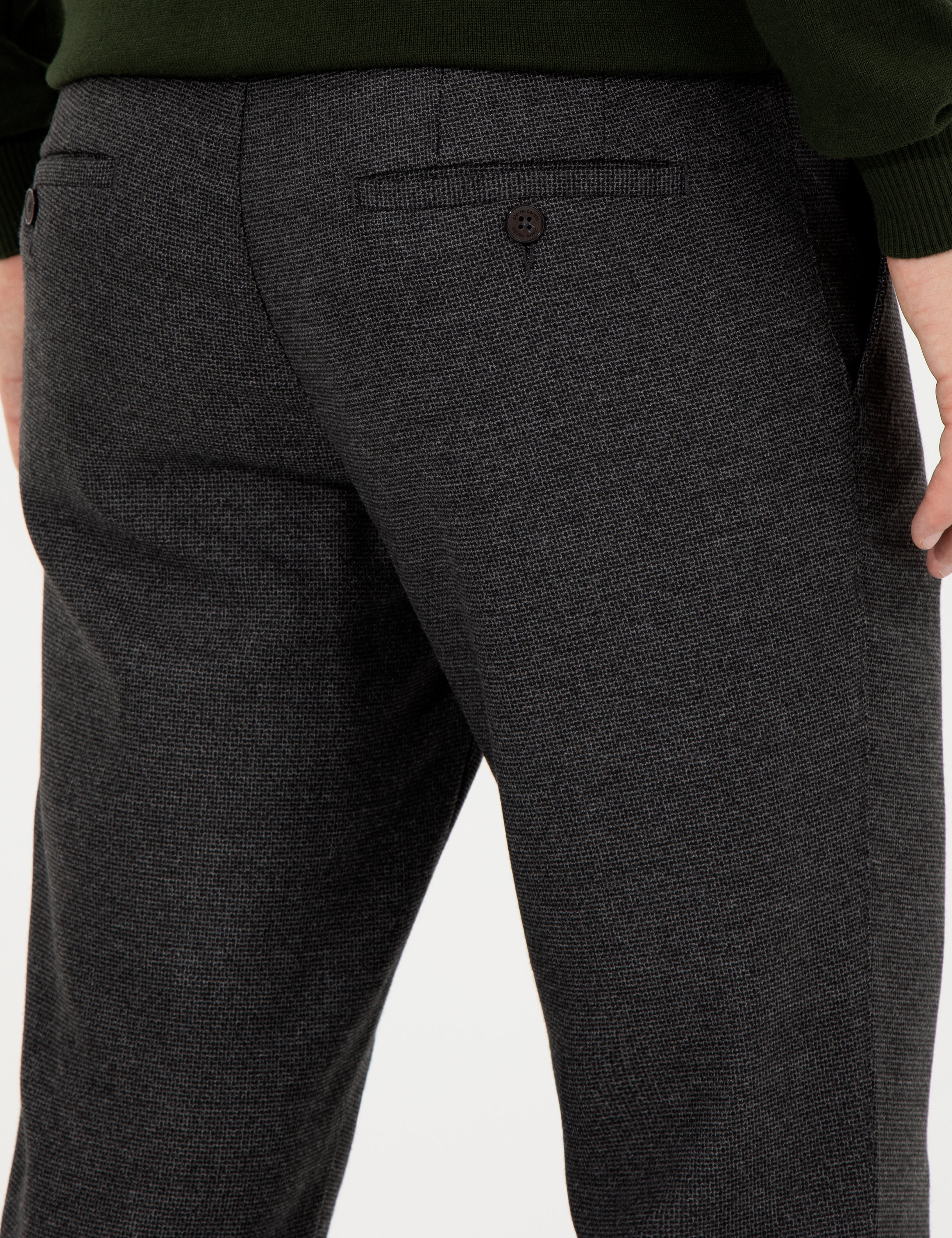 Antrasit Slim Fit Kumaş Pantolon