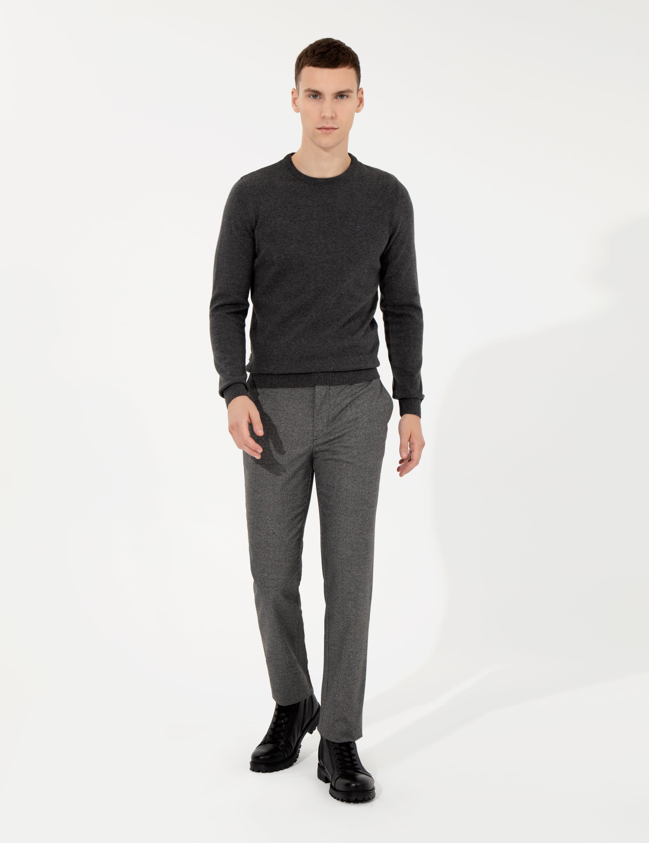 Füme Slim Fit Kumaş Pantolon