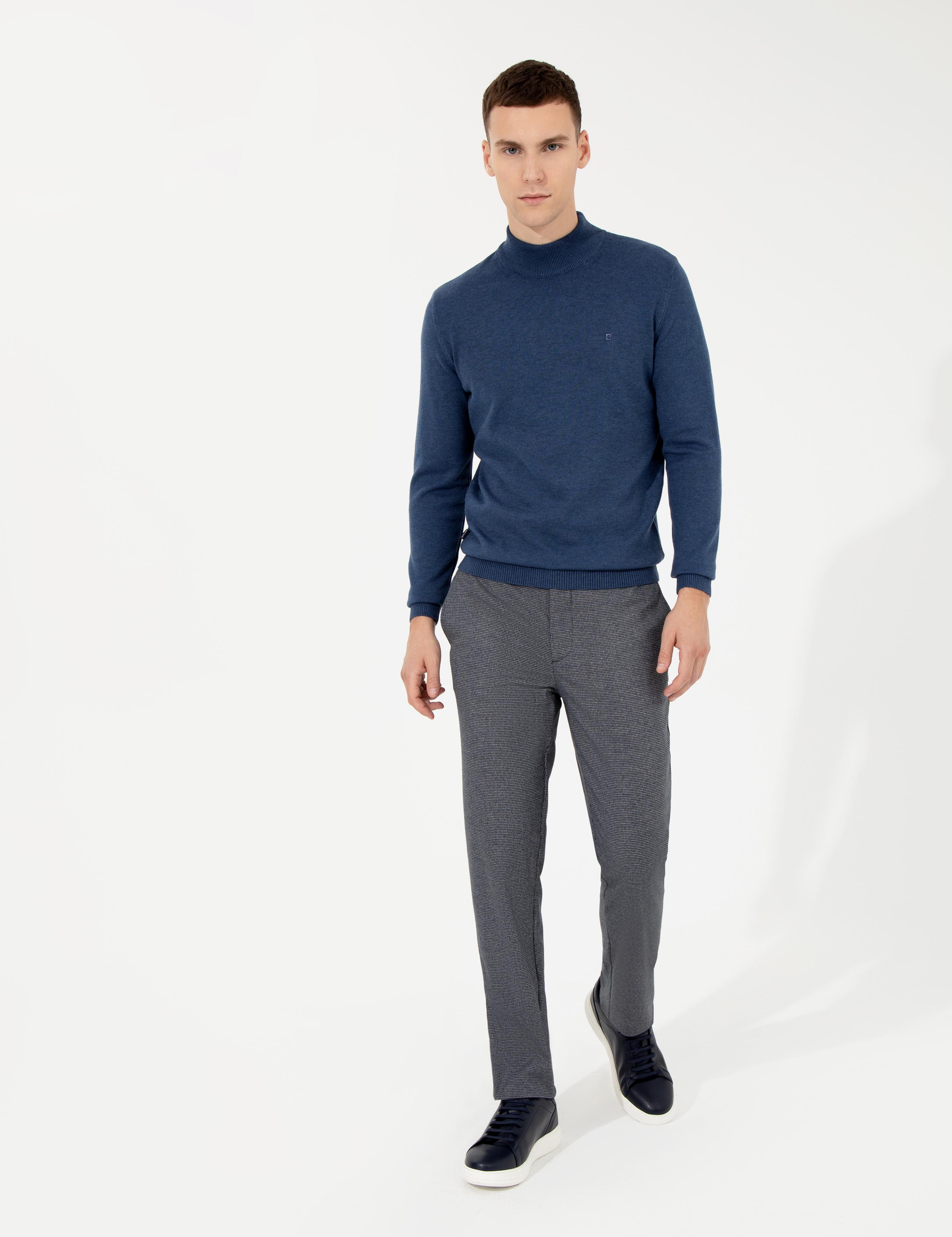 Lacivert Slim Fit Kumaş Pantolon