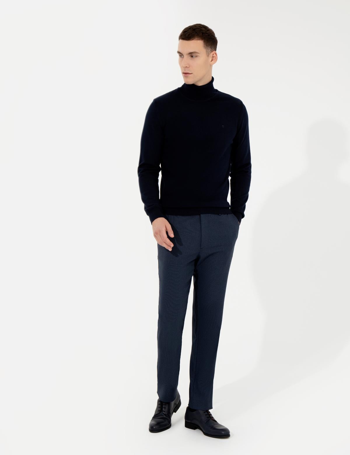 Lacivert Slim Fit Kumaş Pantolon - 50260548024