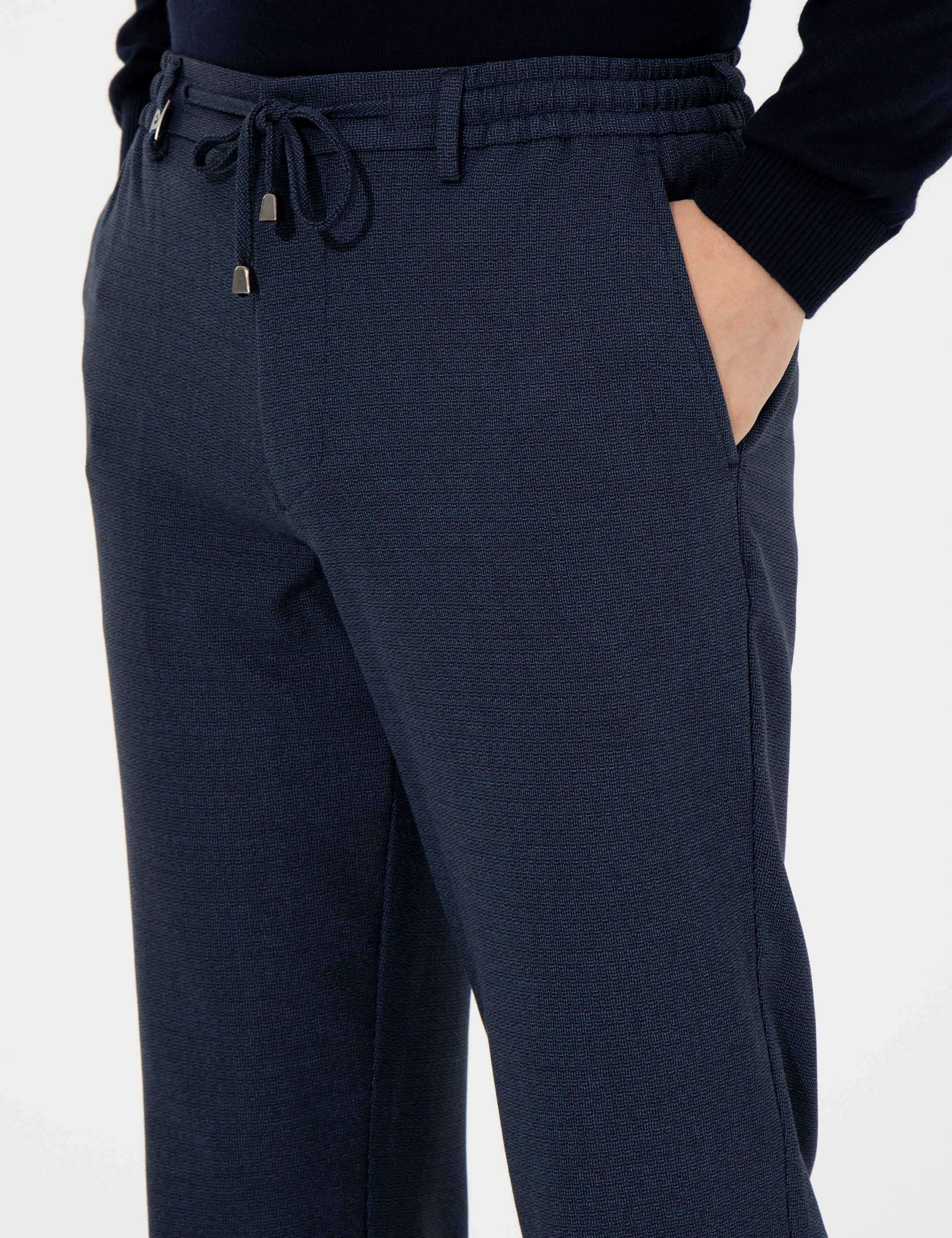 Lacivert Slim Fit Kumaş Pantolon