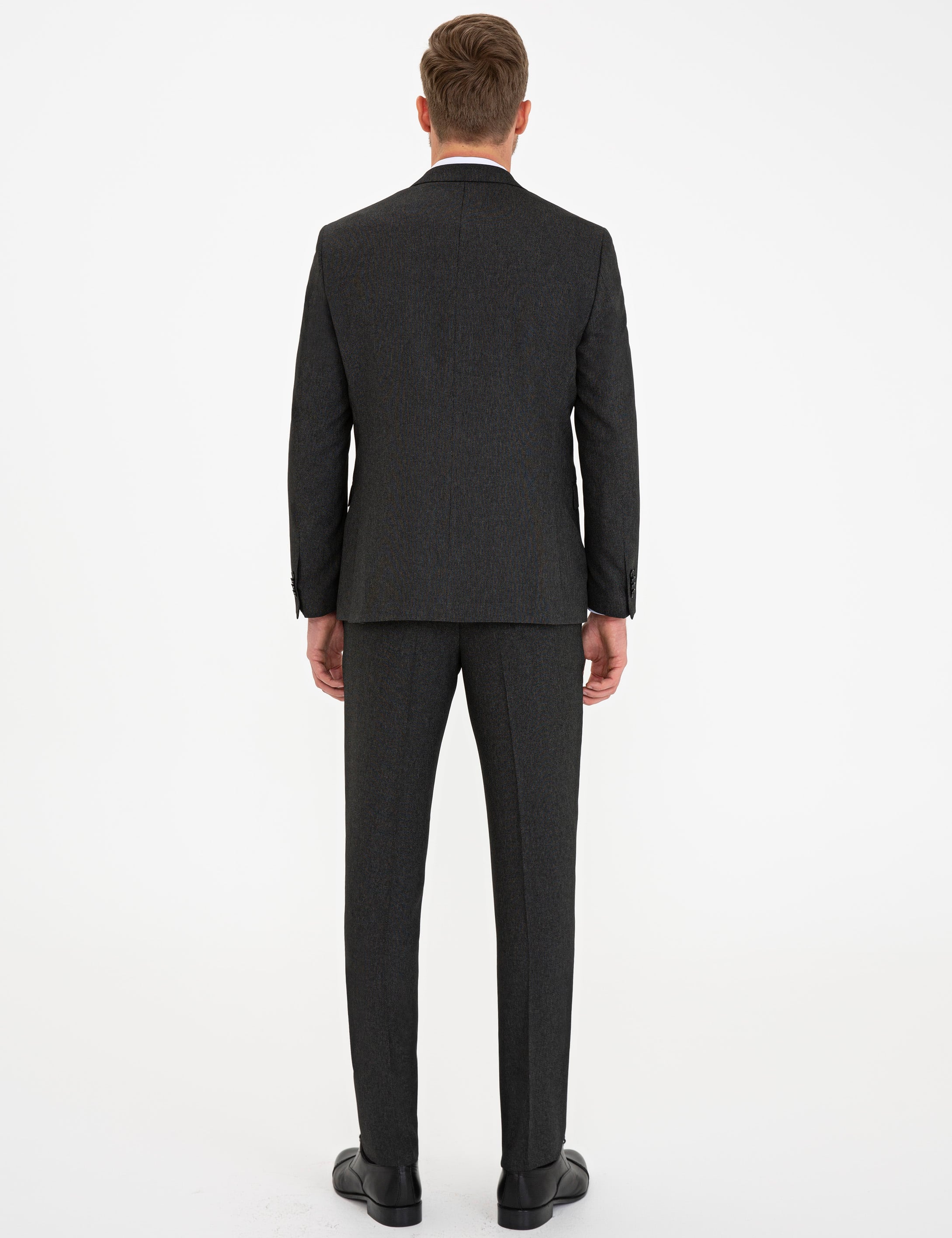 Siyah Slim Fit Takım Elbise - Image 4