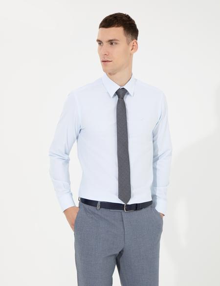 Açık Mavi Slim Fit Uzun Kollu Klasik Gömlek - 50258995010