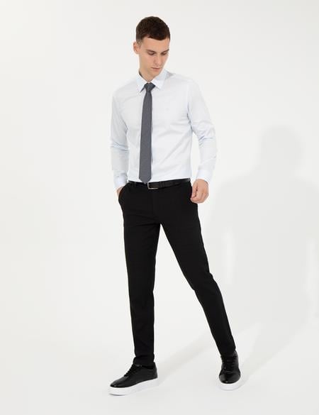Açık Mavi Slim Fit Uzun Kollu Klasik Gömlek - 50251166021