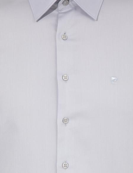 Gri Slim Fit Uzun Kollu Klasik Gömlek - 50251166056