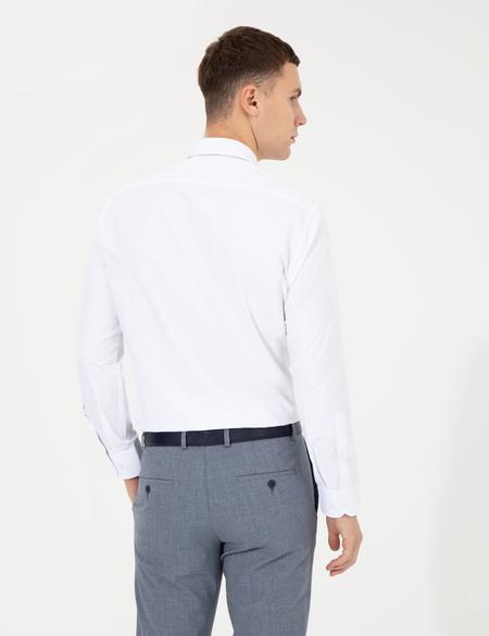 Beyaz Regular Fit Uzun Kollu Klasik Gömlek - 50258965014