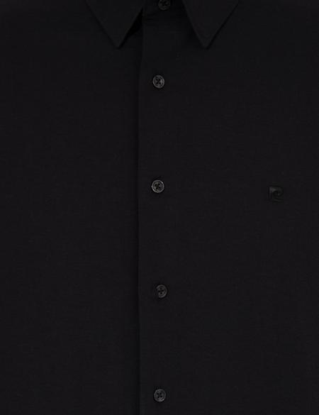 Siyah Slim Fit Uzun Kollu Klasik Gömlek - 50258981007