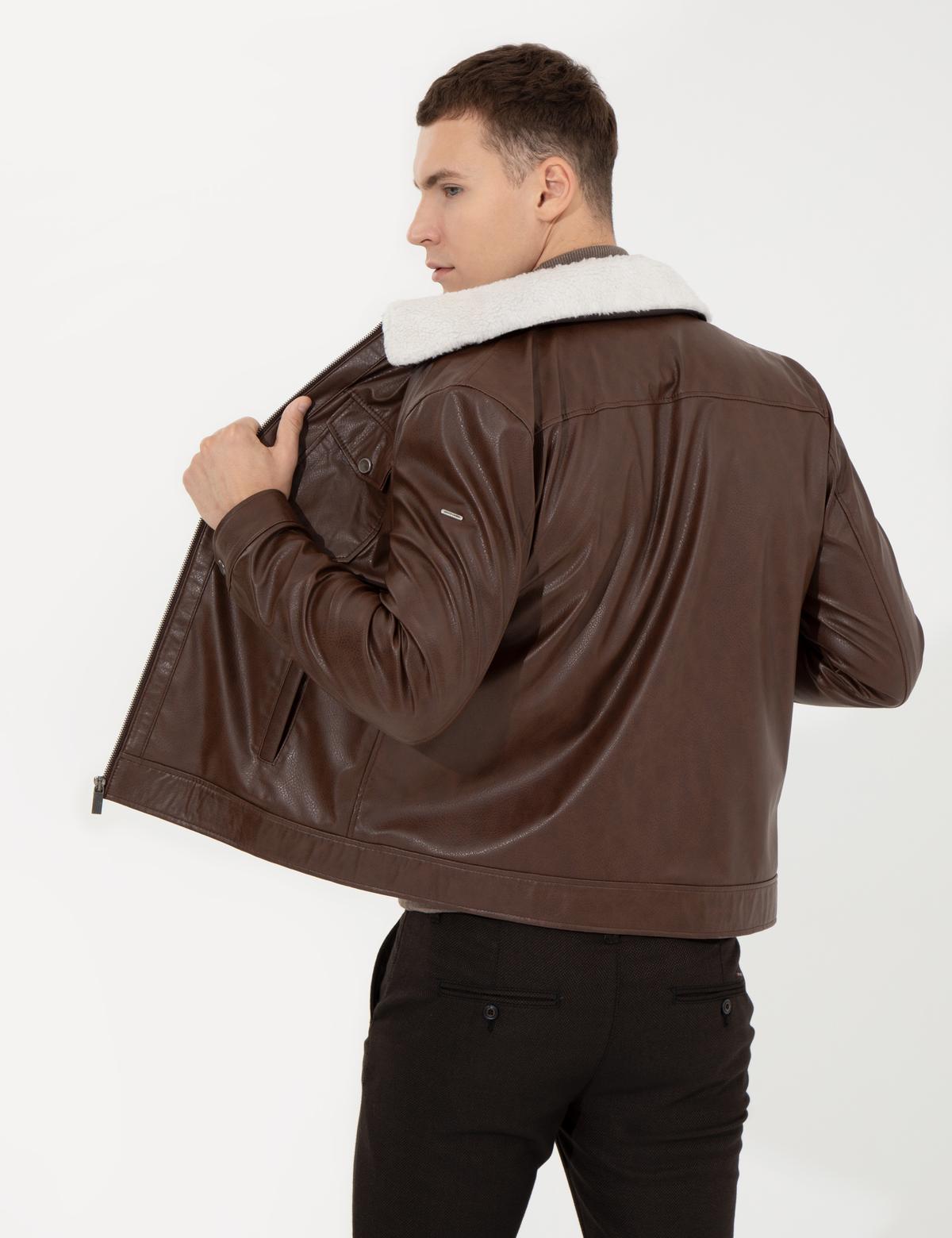 Camel Deri Ceket - 50262422024