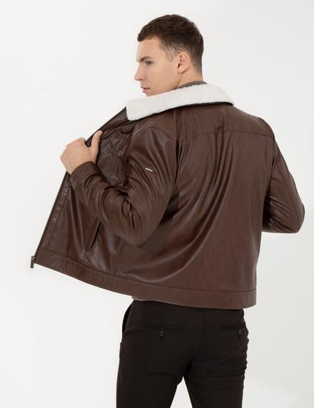 Camel Deri Ceket - 50262422024