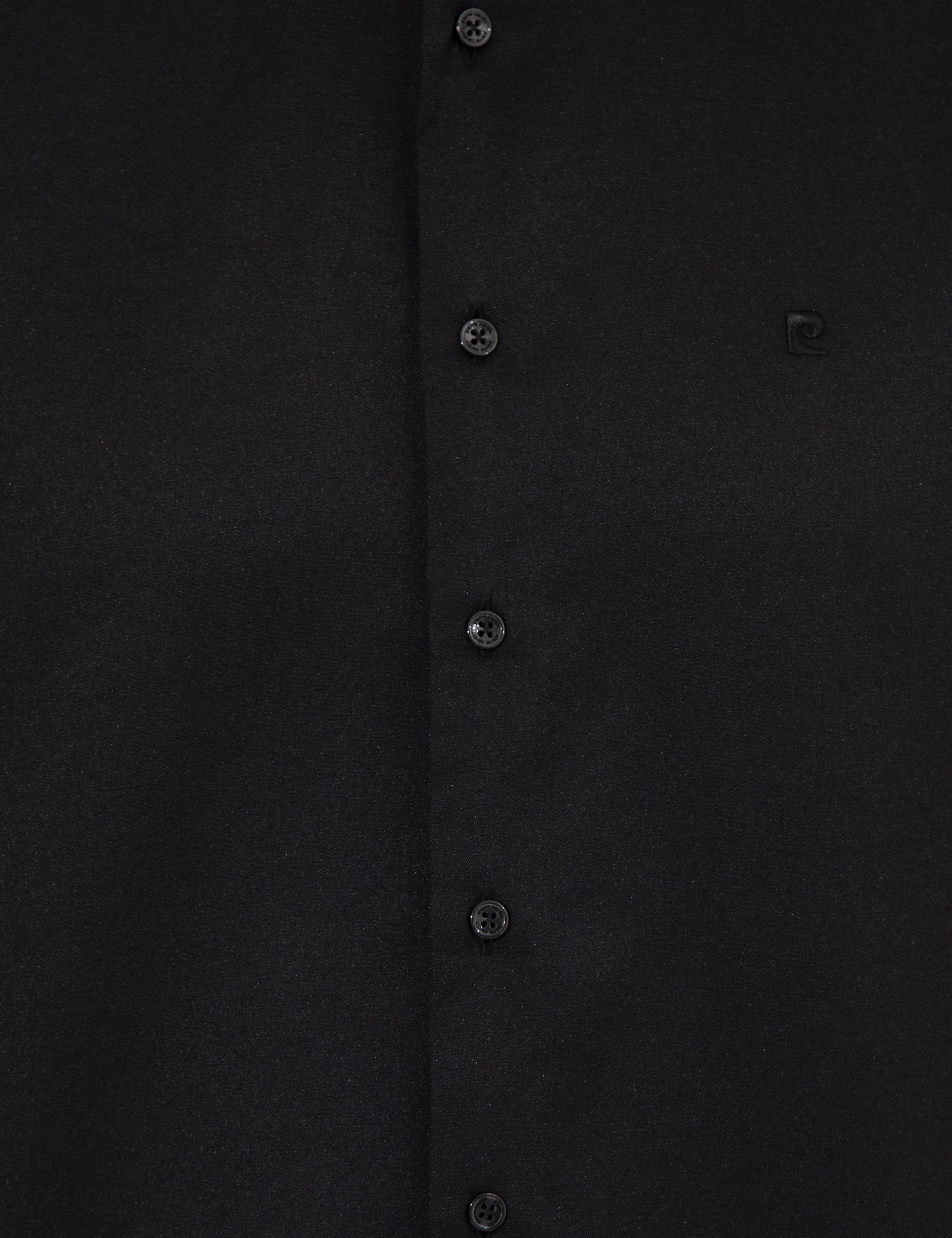 Siyah Slim Fit Uzun Kollu Klasik Gömlek