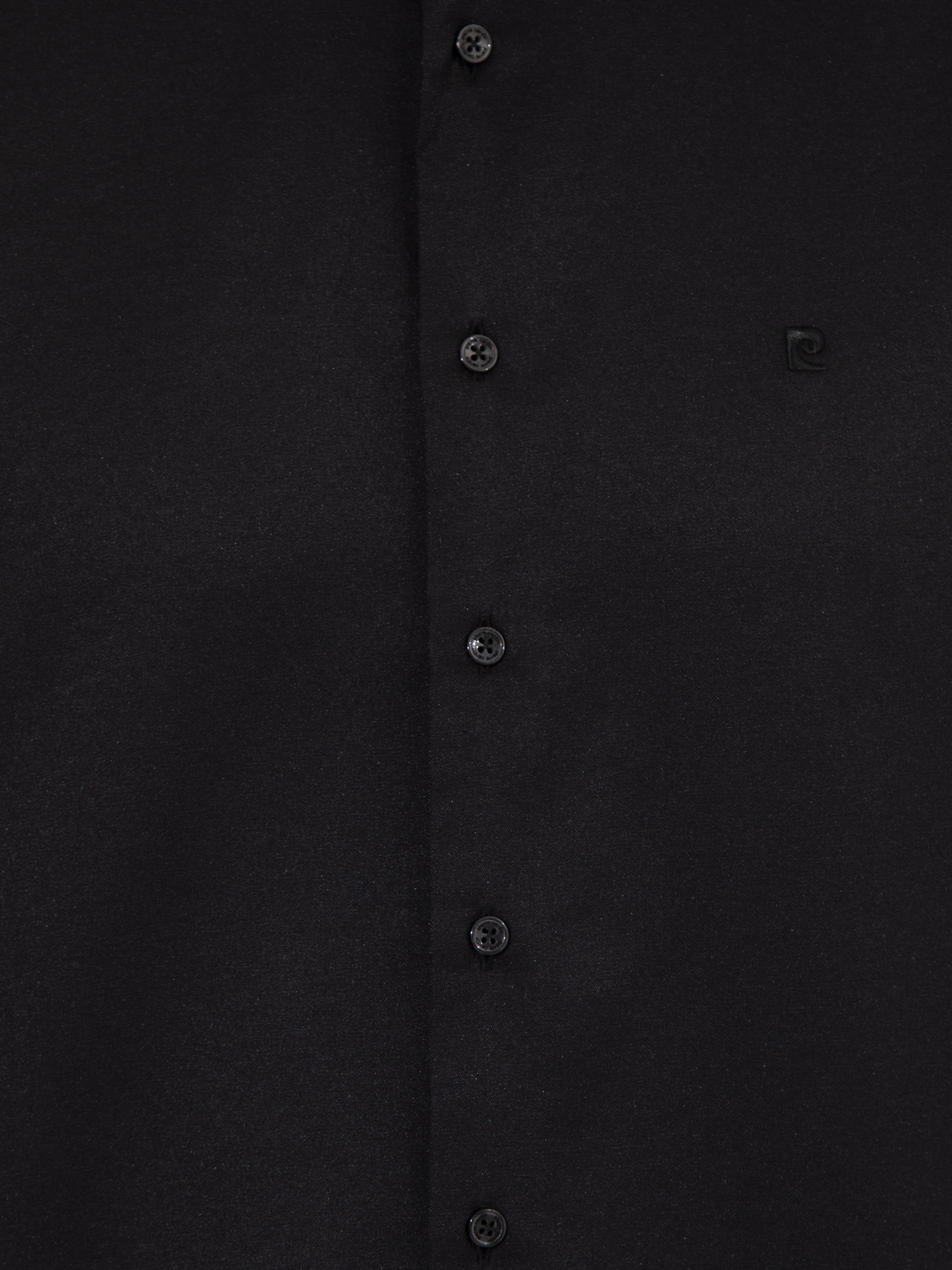 Siyah Slim Fit Uzun Kollu Klasik Gömlek - Image 6