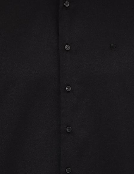 Siyah Slim Fit Uzun Kollu Klasik Gömlek - 50258918025