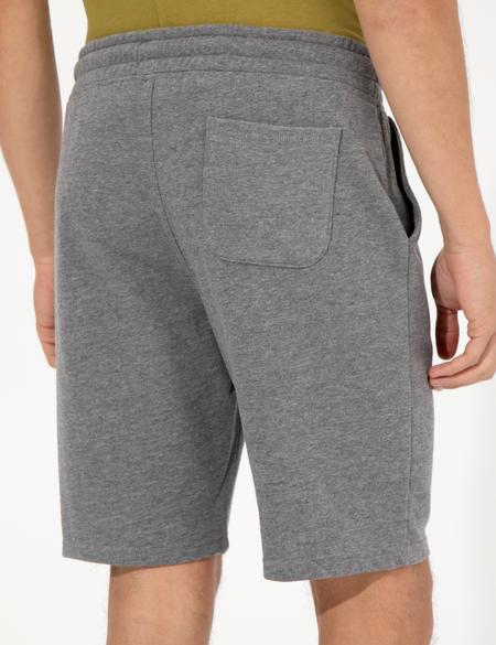 Gri Melanj Standart Fit Örme Şort - 50251039038