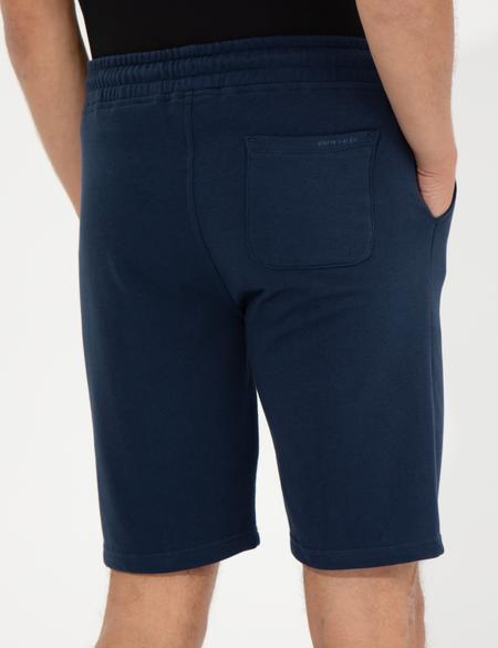 Lacivert Standart Fit Örme Şort - 50251039018