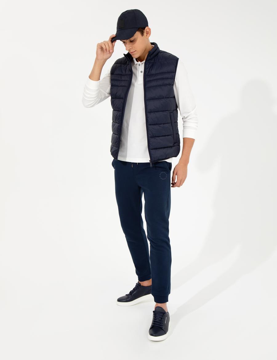 Lacivert Slim Fit Eşofman Altı