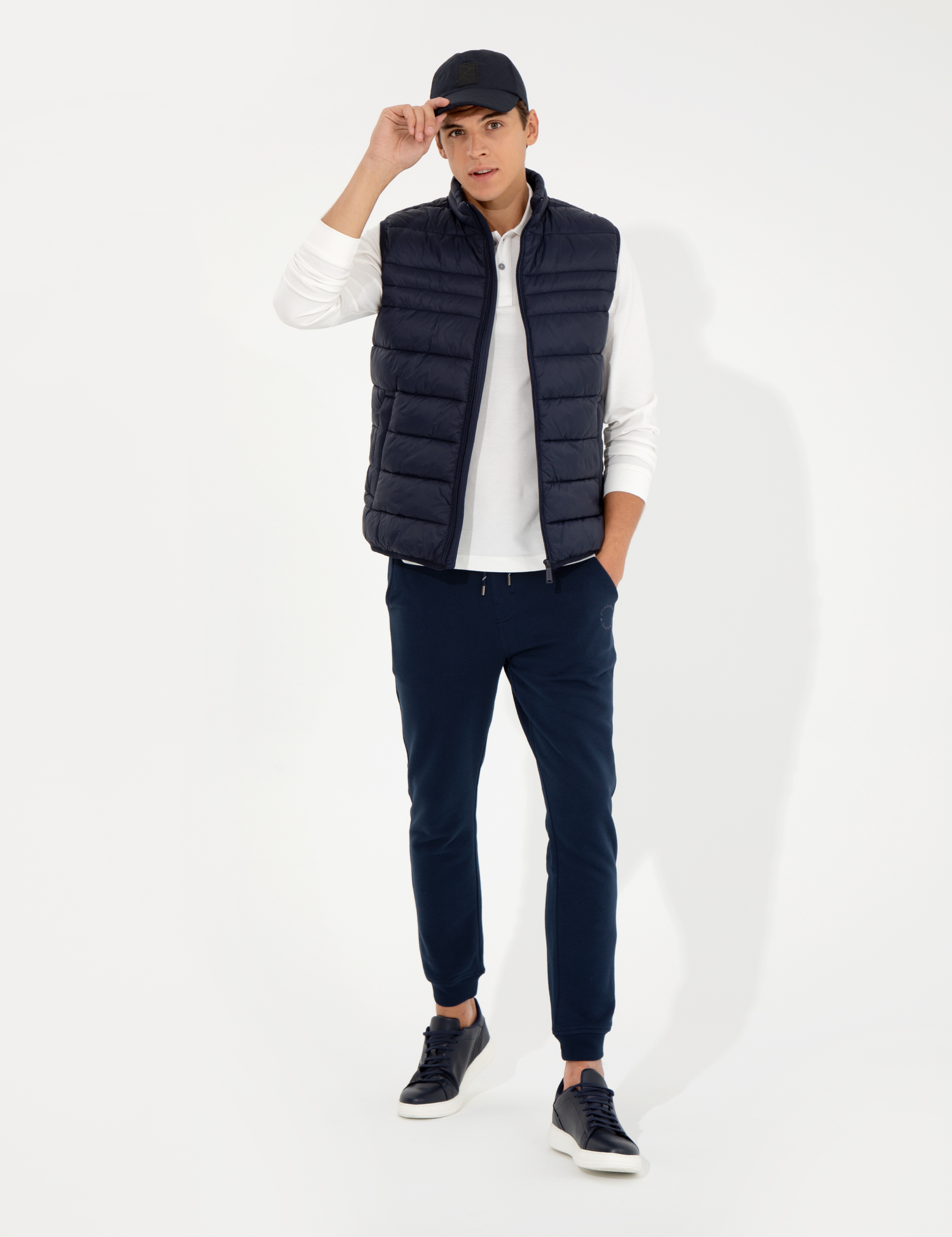 Lacivert Slim Fit Eşofman Altı