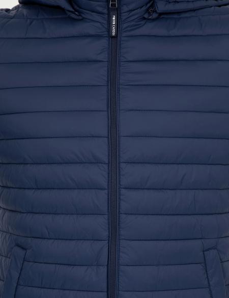 Lacivert Kapişonlu Baharlık Mevsimlik Mont - 50254631019