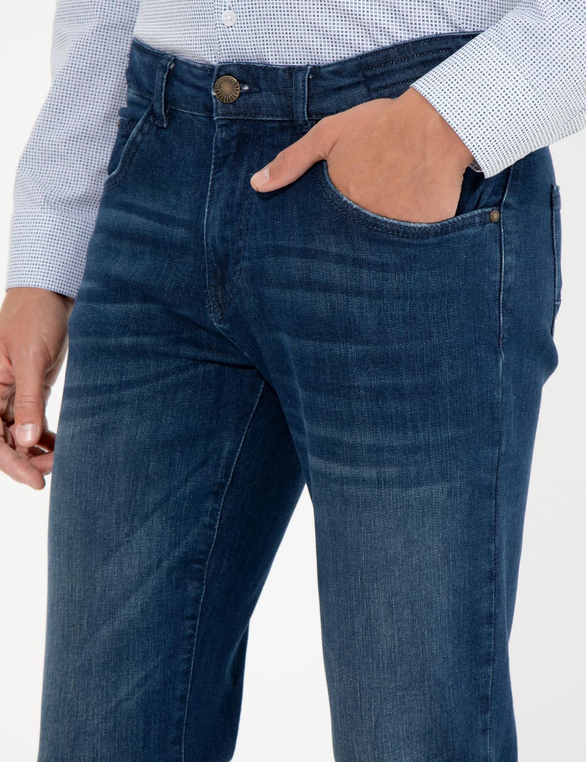 İndigo Straight Fit Jean Pantolon - 50259692012