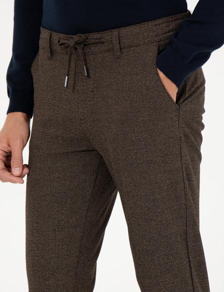 Kahverengi Slim Fit Kanvas Pantolon - 50259719109