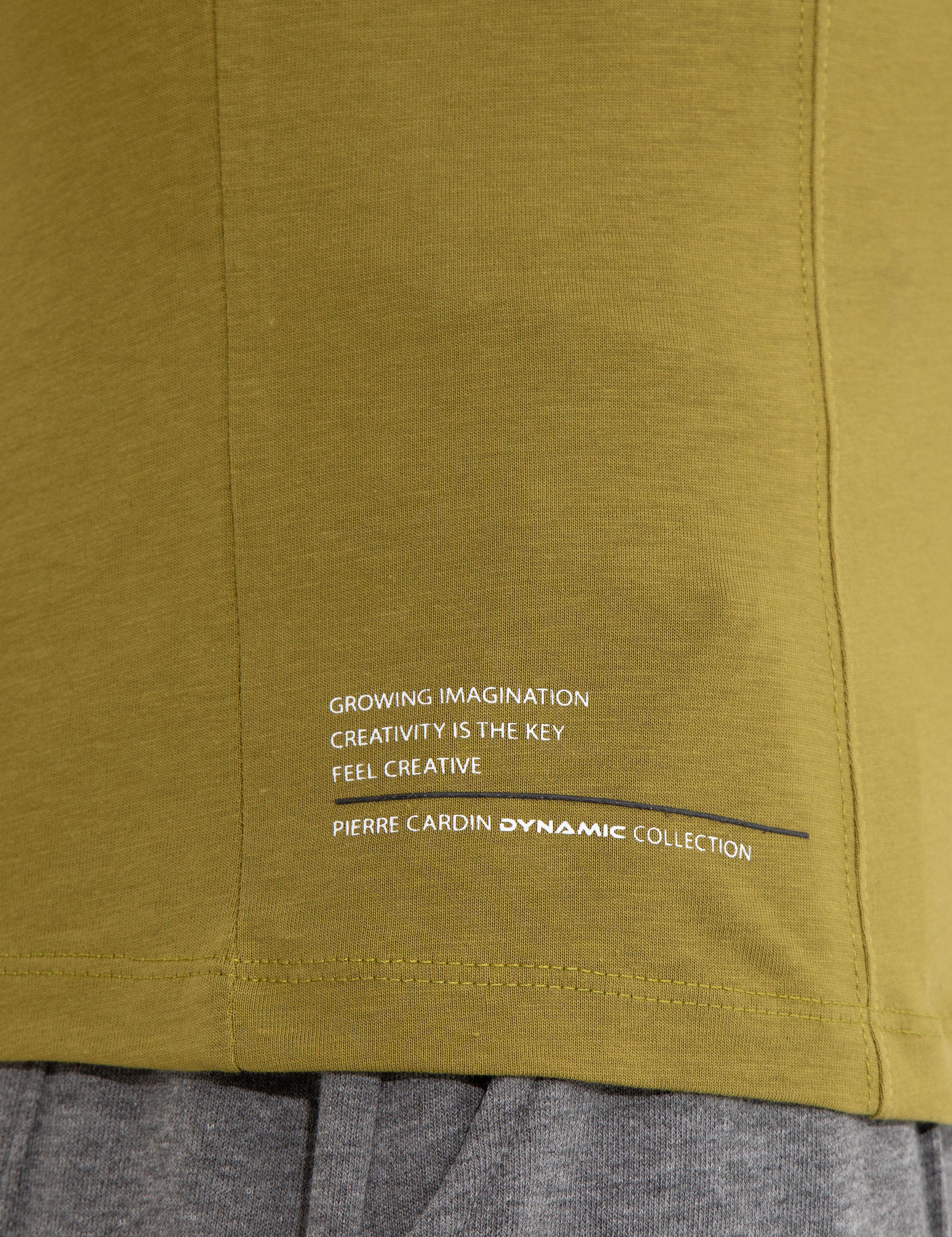 Yeşil Slim Fit Bisiklet Yaka Tişört