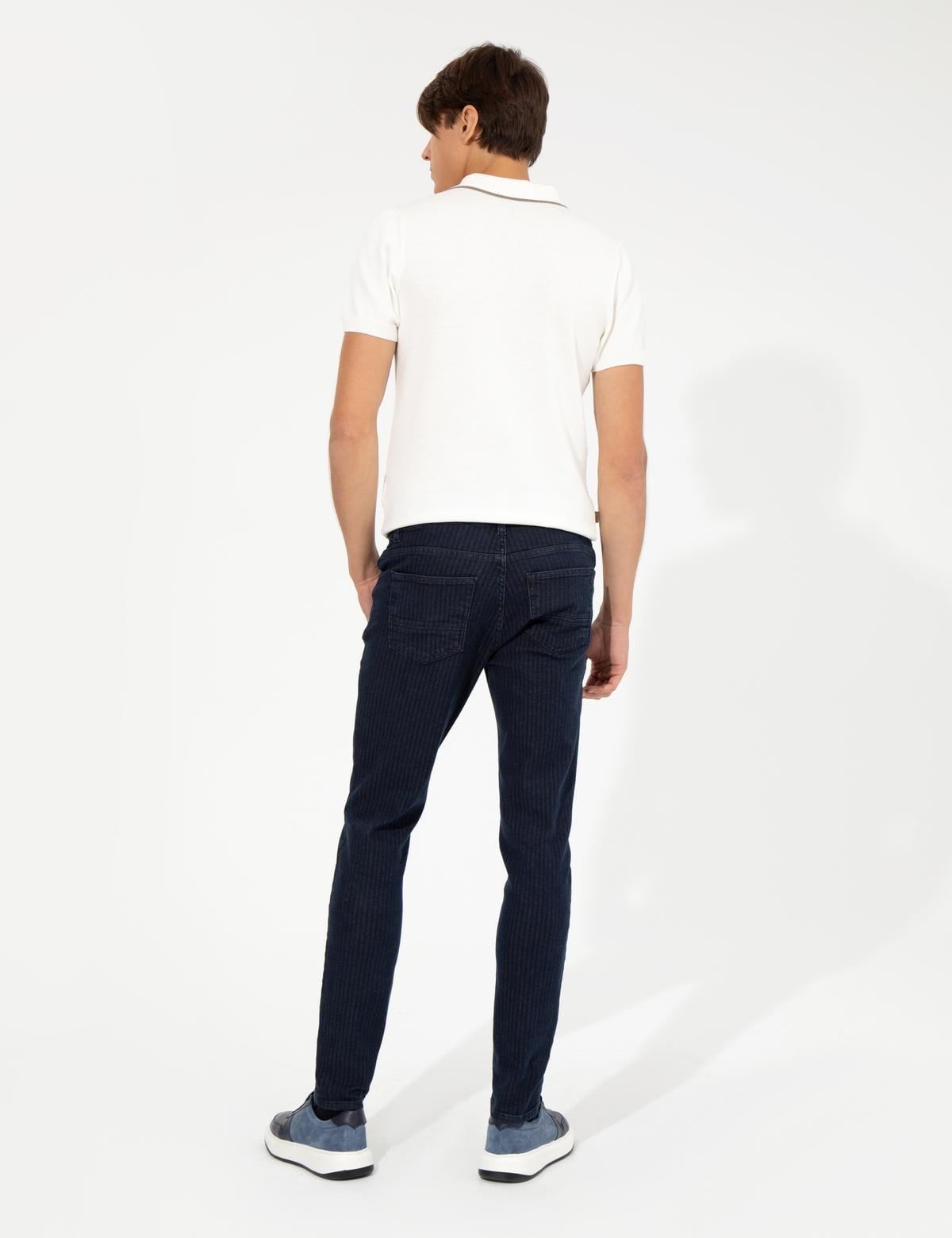 Lacivert Slim Fit Jean Pantolon - 50259688011