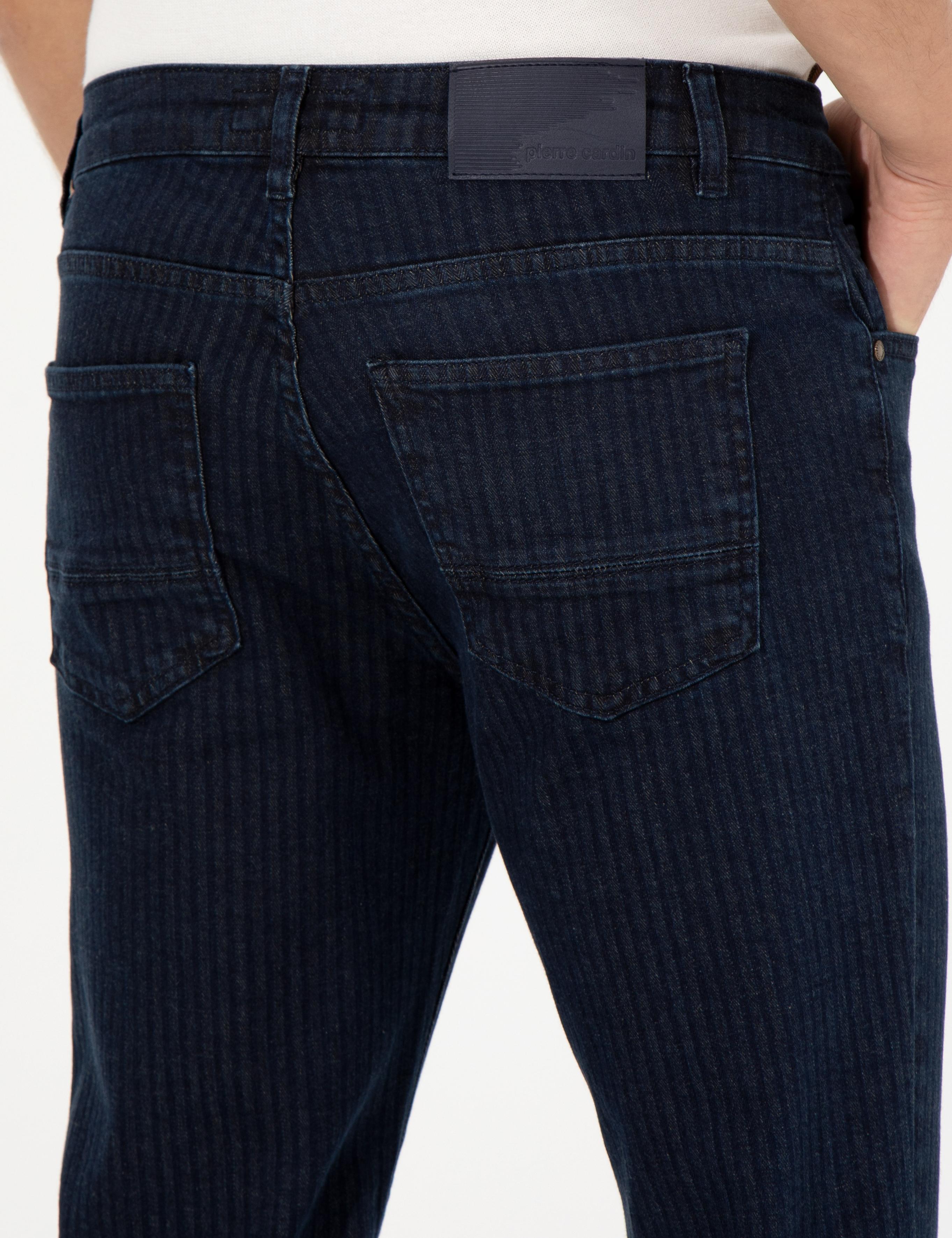 Lacivert Slim Fit Jean Pantolon