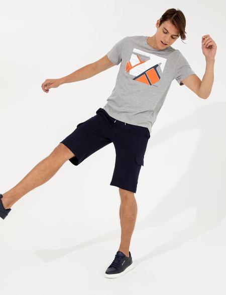 Lacivert Standart Fit Örme Şort - 50251040025