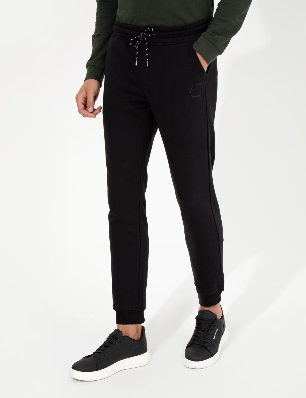 Siyah Slim Fit Eşofman Altı - 50258659014