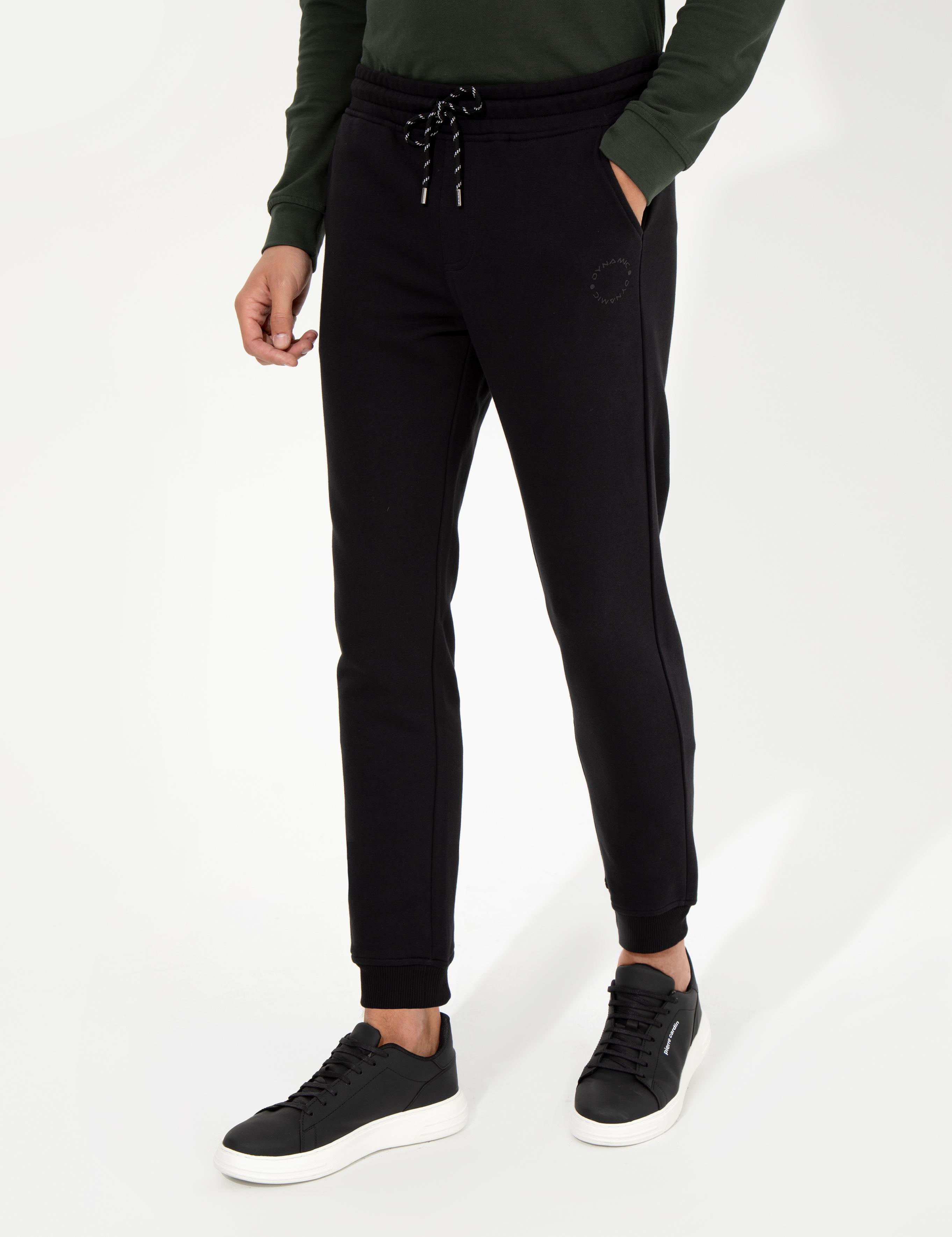 Siyah Slim Fit Eşofman Altı