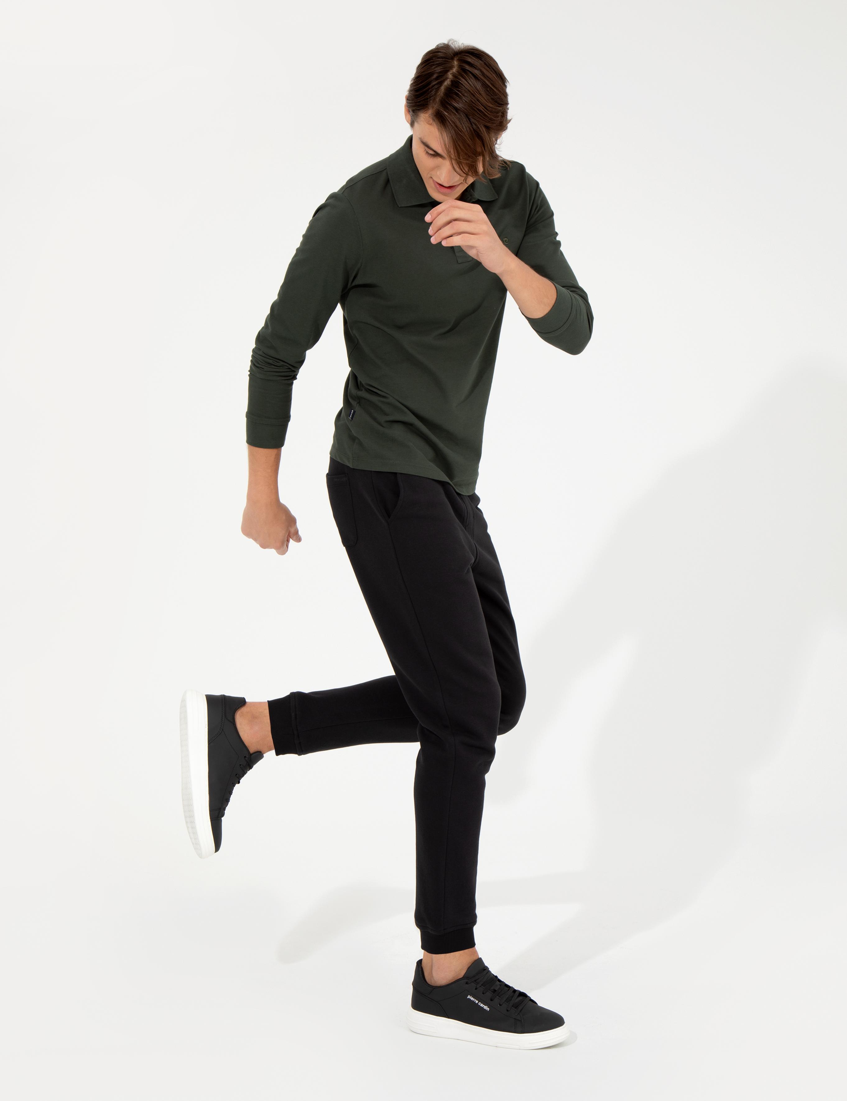 Siyah Slim Fit Eşofman Altı