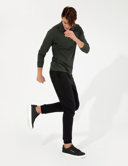 Siyah Slim Fit Eşofman Altı - 50258659014