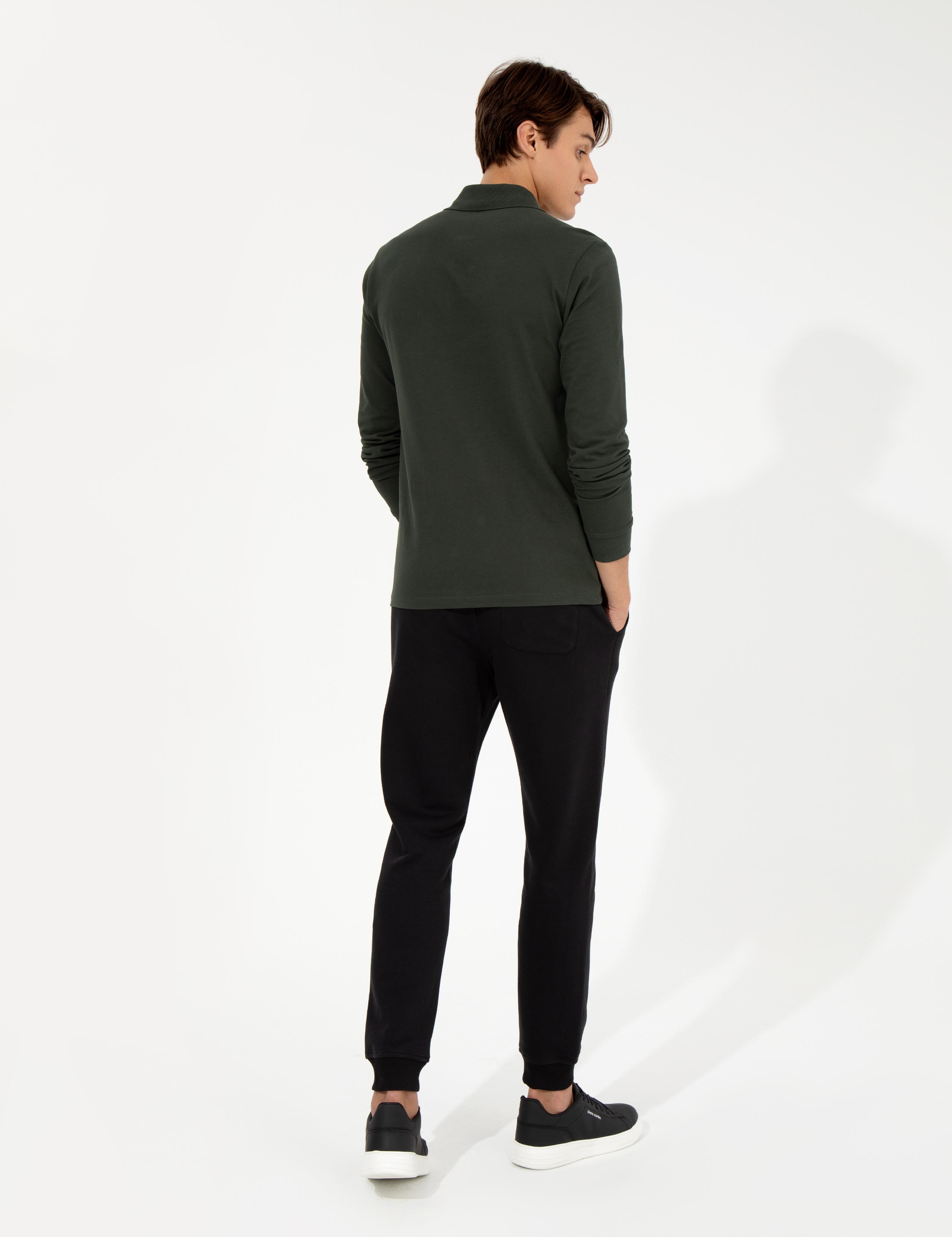 Siyah Slim Fit Eşofman Altı