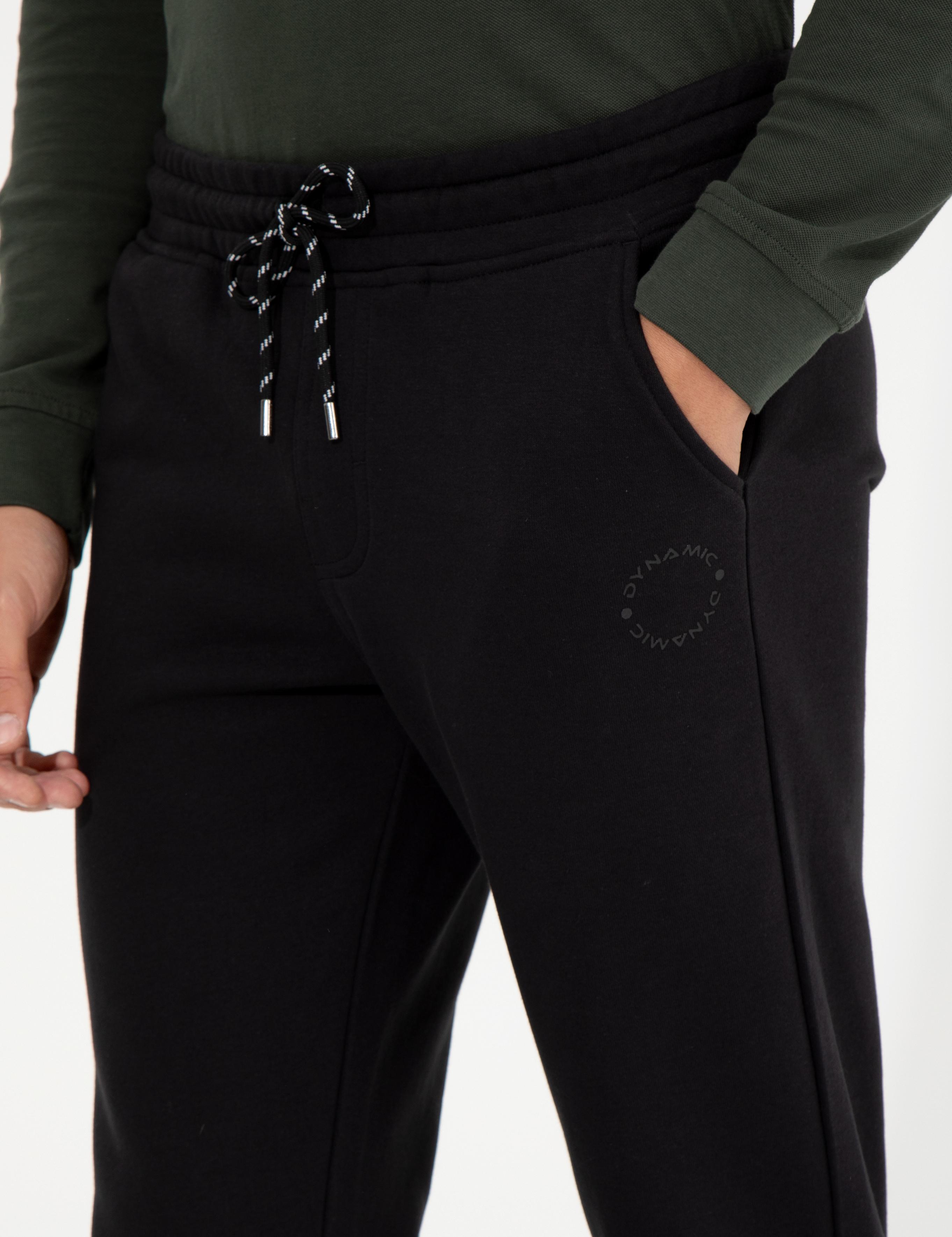 Siyah Slim Fit Eşofman Altı