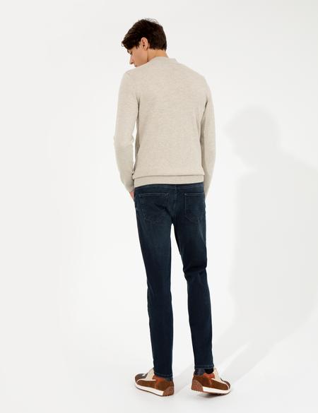 Lacivert Slim Fit Jean Pantolon - 50259673007
