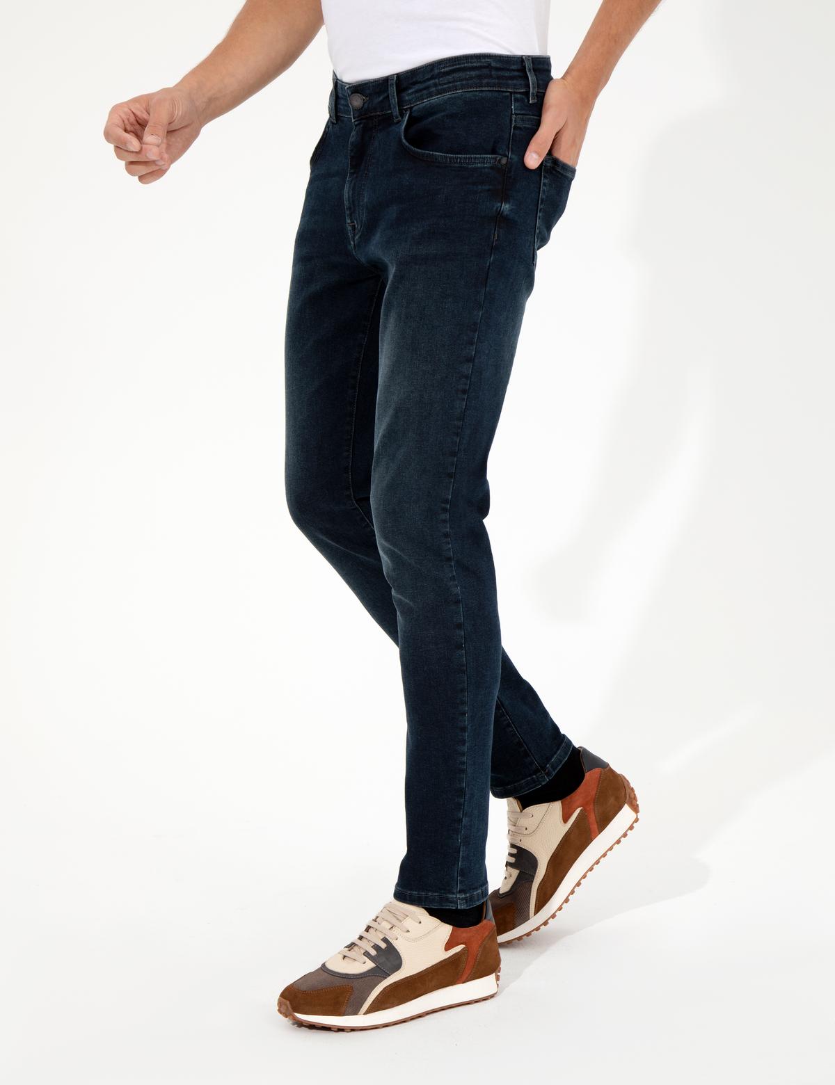 Lacivert Slim Fit Jean Pantolon - 50259673007