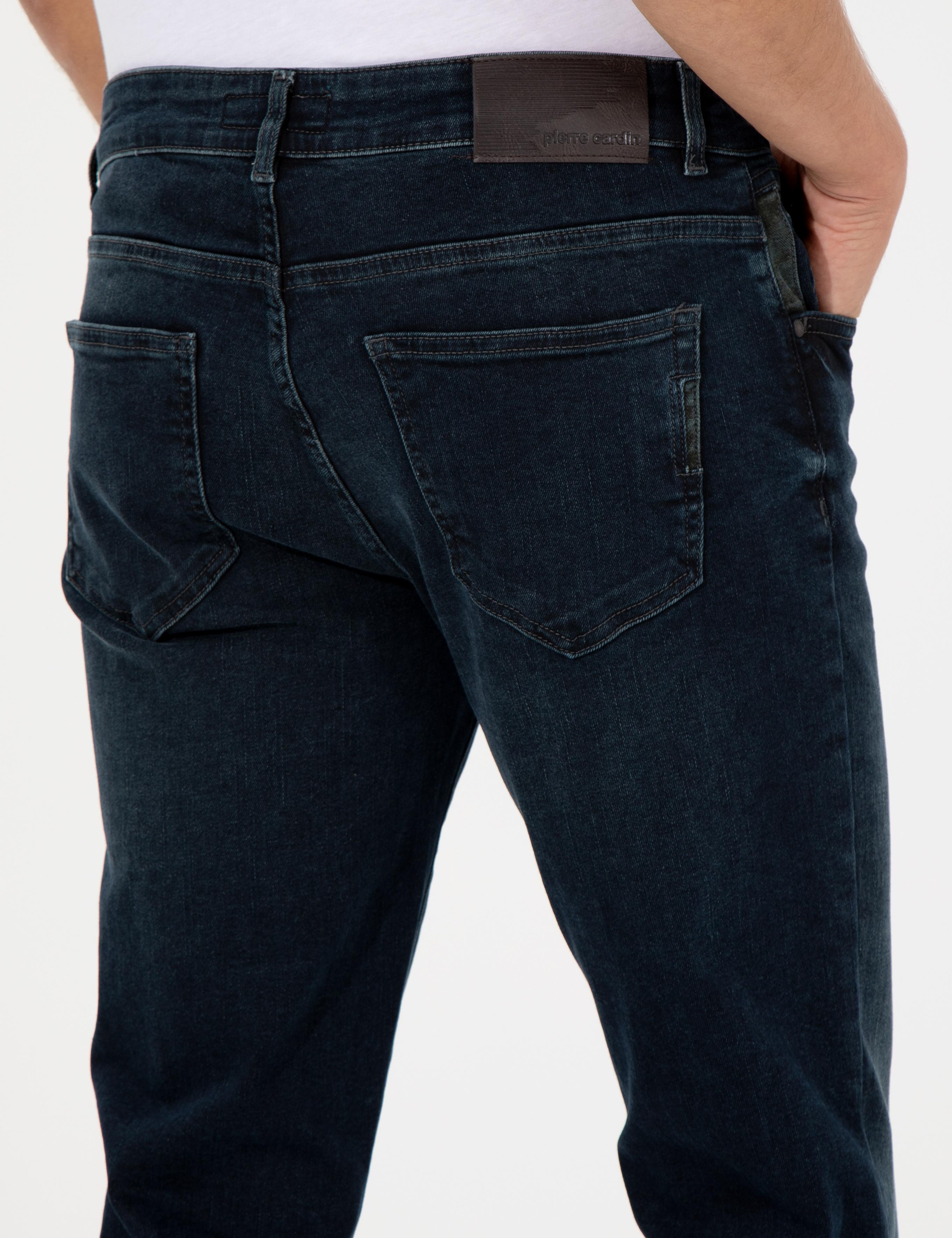 Lacivert Slim Fit Jean Pantolon