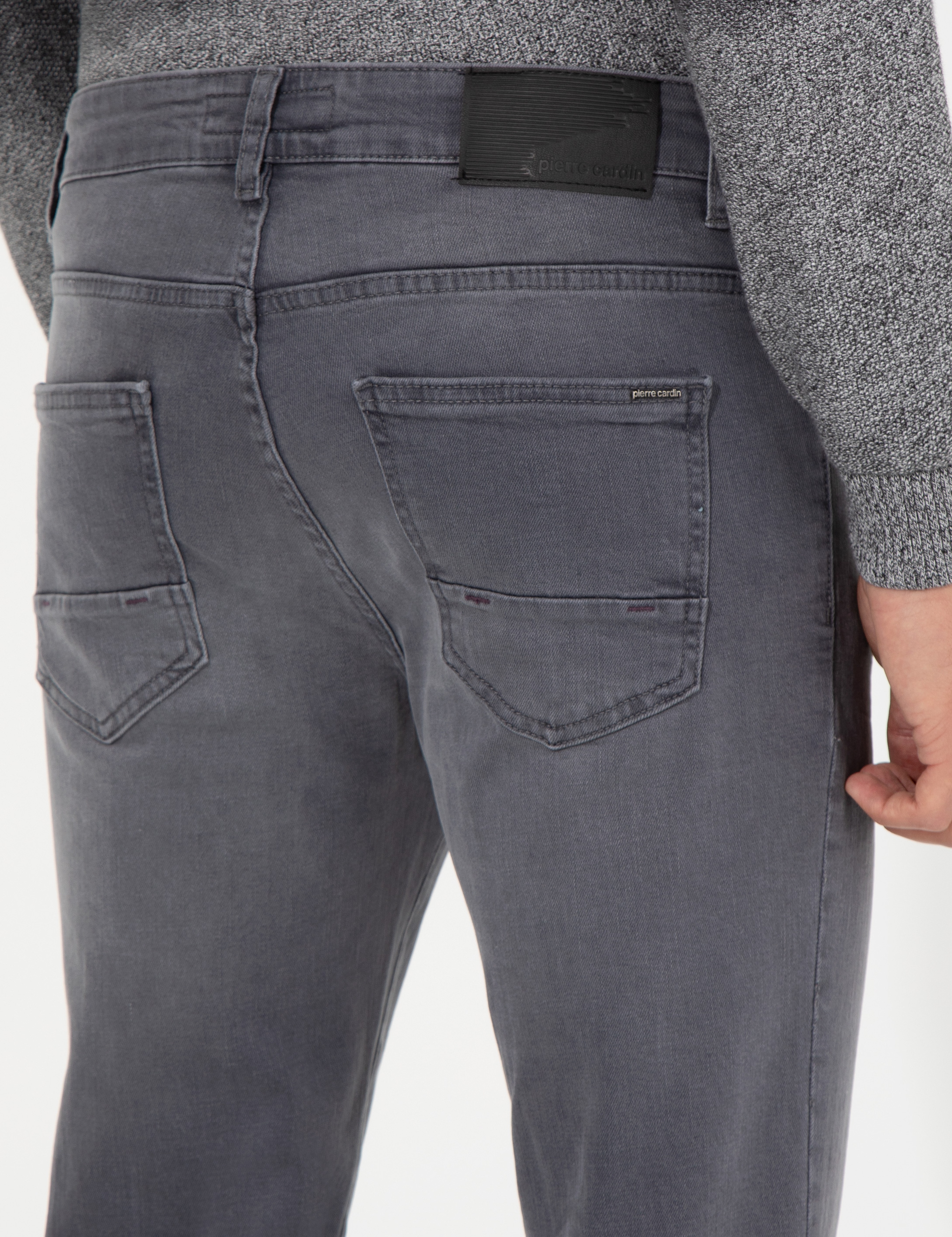 Koyu Gri Slim Fit Jean Pantolon - Image 7