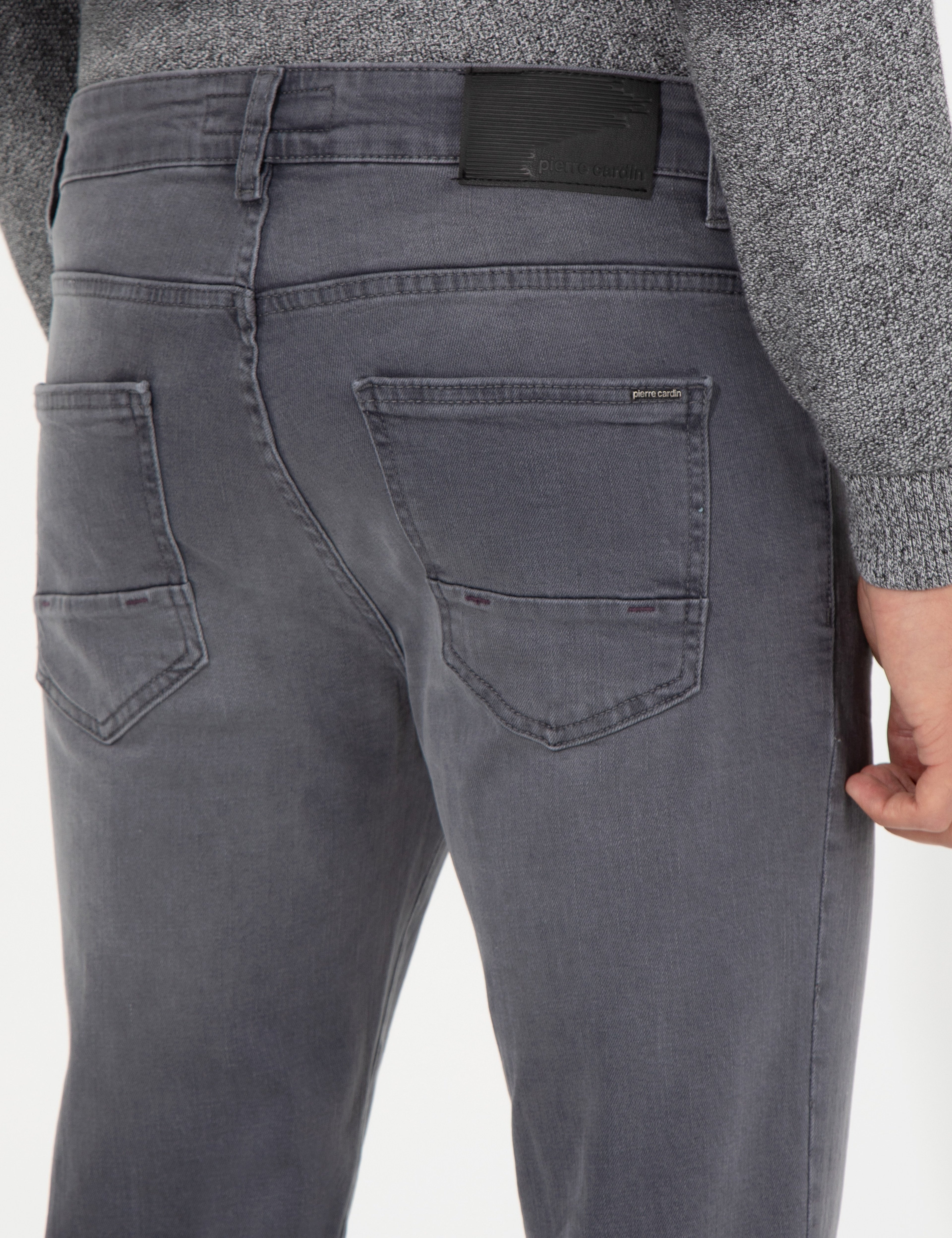 Koyu Gri Slim Fit Jean Pantolon