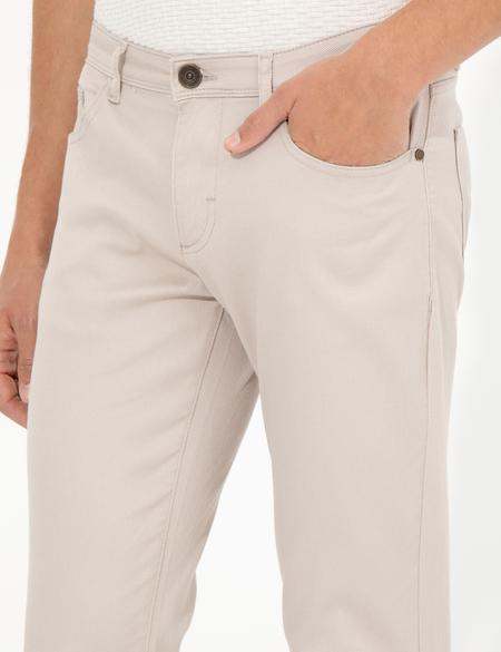 Bej Slim Fit Kanvas Pantolon - 50255173093
