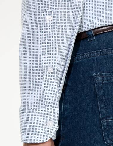 Yeşil Slim Fit Uzun Kollu Gömlek
