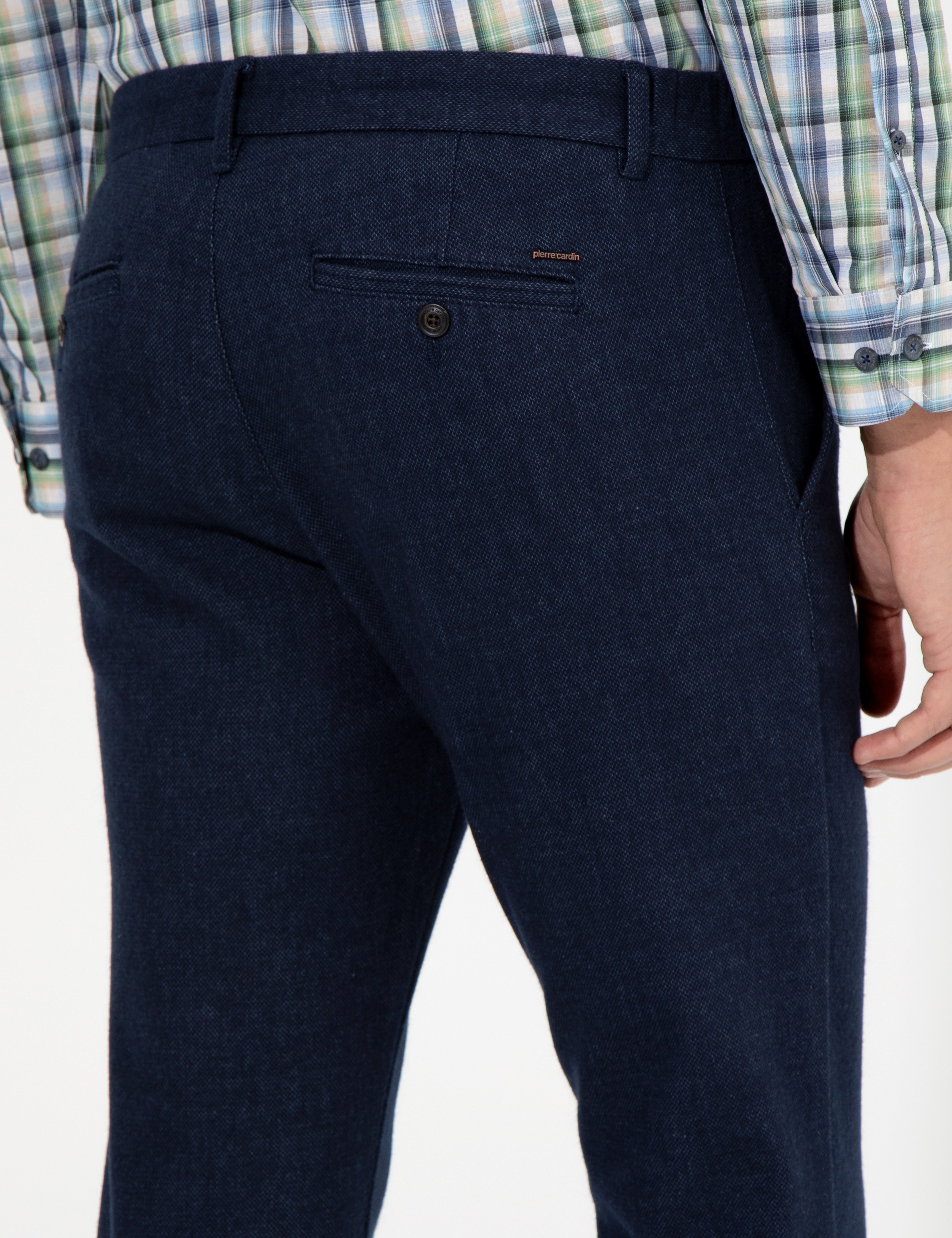 Açık Lacivert Slim Fit Kanvas Pantolon - Image 7